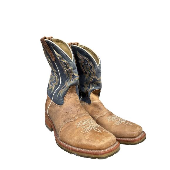Double H Western Boots 11 Navy Country Ranch - Picture 1 of 7